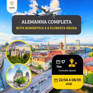 ALEMANHA COMPLETA C/ A ROTA ROMÂNTICA E A FLORESTA NEGRA